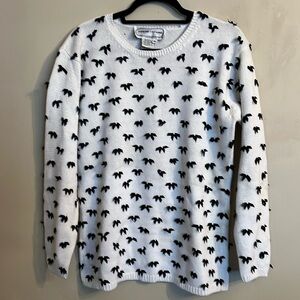 Adrienne Vittadini Vintage Bows Sweater Size M